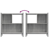 Bookcase Grey Sonoma 72x28x77.5 cm Engineered Wood 838881