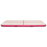 Inflatable Gymnastics Mat with Pump 500x100x15 cm PVC Pink 92664