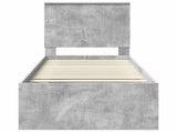 Bed Frame Concerte Grey 75 x 190 cm Solid Pine Wood 3411076