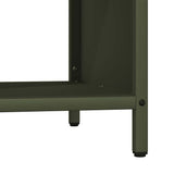 Firewood Rack with Wooden Top Olive Green 100.5x35.5x40 cm 864258