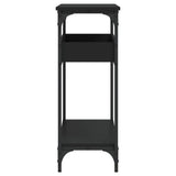 Console Table with Shelf Black 100x29x75cm Engineered Wood 837717