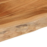 Wall Shelf 50x40x3.8 cm Rectangular Solid Wood Acacia Live Edge 370295