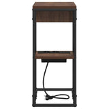 Bedside Cabinet Brown Oak 41.5 x 26 x 60.5 cm Engineered Wood 859594