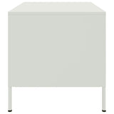 ZNTS Coffee Table White 68x50x50.5 cm Steel 843035