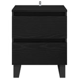 Bedside Cabinet 2 pcs Black Oak 40 x 35 x 50 cm Engineered Wood 881919