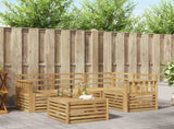 Outdoor Sofa Set 5 pcs White 59 x 59 x 37 cm Solid Acacia Wood 3391784