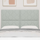 Headboard Height Adjustable Light grey 144 cm Velvet 3337919