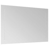 LED Bathroom Mirror Transparent 40 x 70 cm Tempered Glass 42045776