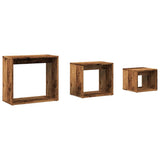 Nesting Tables 3 pcs Old Wood Engineered Wood 856674