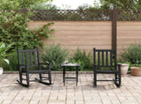 Rocking Chairs for Children 2 pcs Black Solid Wood Poplar 3281594