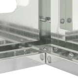 Air Conditioner Cover Silver 90 x 40 x 60 cm Galvanised Steel 865895