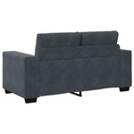 Sofa Set with Cushion 3 pcs Grey 221 x 78 x 80 cm Velvet 3324640
