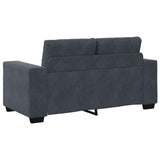 Sofa Set with Cushion 3 pcs Grey 221 x 78 x 80 cm Velvet 3324640