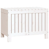 Garden Storage Box White 76x42.5x54 cm Solid Wood Pine 836145