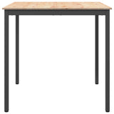 Bar Table Natural 110 x 110 x 105 cm Solid Pine Wood 892805