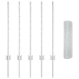 Fence and Post Silver 0.8 x 10 m Steel 3336323