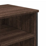Bathroom Sink Cabinet Brown Oak 91x35x60 cm Engineered Wood 848668