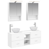 Bathroom Cabinet Set 5 pcs White 50 x 14.5 x 70 cm 3406679