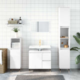 Bathroom Cabinet White 65x33x60 cm Engineered Wood 831596
