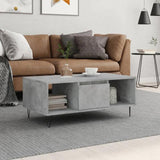 Coffee Table Concrete Grey 90x50x36.5 cm Engineered Wood 830592