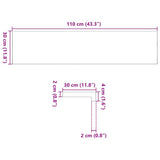 Stair Treads 2 pcs Untreated 110x30x2 cm Solid Wood Oak 3283782
