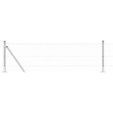 Welded Wire Fence with Concrete Base 10 x 0.6 m 3353756
