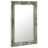 320322 Wall Mirror Baroque Style 50x80 cm Silver