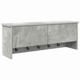 Wall-Mounted Coat Rack with Shelf Concrete Grey 80 x 20 x 30 cm 874342