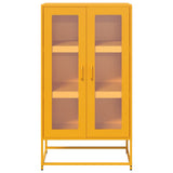 Highboard Mustard Yellow 68x39x123 cm Steel 853359