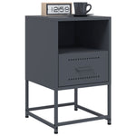 ZNTS Bedside Cabinet Anthracite 36x39x60.5 cm Steel 846558