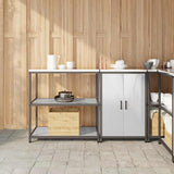 Kitchen Storage Set HATTEM 2 pcs Silver Stainless Steel 3392663