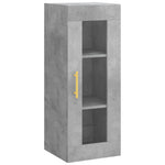 Highboard Concrete Grey 34.5x34x180 cm Engineered Wood 3199165