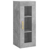 Highboard Concrete Grey 34.5x34x180 cm Engineered Wood 3199357