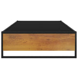 Bed Frame without Mattress Black Metal 90x200 cm 324813