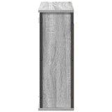 Bathroom Wall Cabinet with Mirror Grey Sonoma 60x21x60 cm 861900
