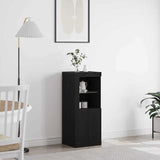 LED Sideboard Black Oak 41 x 37 x 100 cm Engineered Wood 863041