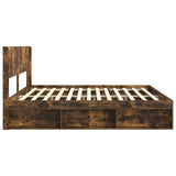 Bed Frame with Storage and Headboard 3 pcs Engineered Wood 3414175