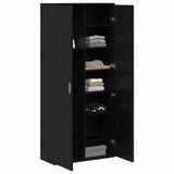 Highboard 80 x 35 x 180 cm Engineered Wood Black oak 3365563