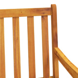 Garden chairs 2 pcs Natural Solid Acacia Wood 316609