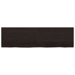 Table Top Dark Brown 180x50x cm Treated Solid Wood Oak 3156454