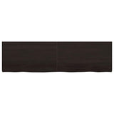 Table Top Dark Brown 180x50x cm Treated Solid Wood Oak 3156454