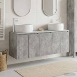Bathroom Cabinet Set 3 pcs Concrete Grey 49.5 x 44.5 x 66 cm 3405710