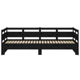 Pull-out Day Bed without Mattress Black 2x cm 820321