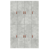 Storage Bed Frame Concrete Grey 120 x 200 cm Engineered Wood 3335368