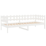 Day Bed without Mattress White 90x200 cm Solid Wood Pine 820757