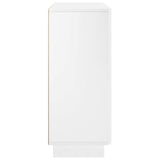 Sideboard High Gloss White 85.5 x 31 x 75 cm Engineered Wood 8011544