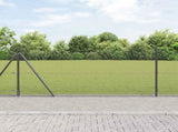 Welded Wire Fence with Concrete Base 25 x 0.8 m 3352549