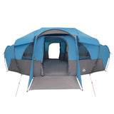 Family Tent with Rainfly Water-resistant tunnel Blue 10-Person 42017464