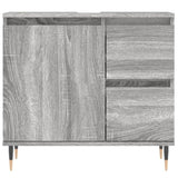 3 Piece Bathroom Furniture Set Grey Sonoma Engineered Wood 3190219