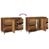 Bathroom Cabinet Old Wood 80x33x60 cm Engineered Wood 857232